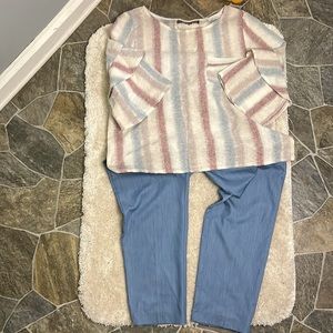 Outfit Women’s Trouser Pants (M) and Linen shirt (L)